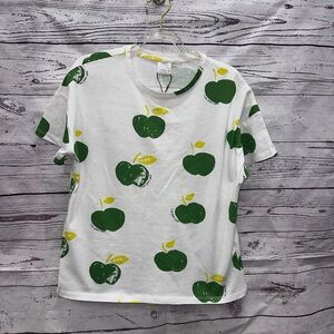 Zara Kids I love Green Apples T-Shirt Size 13-14